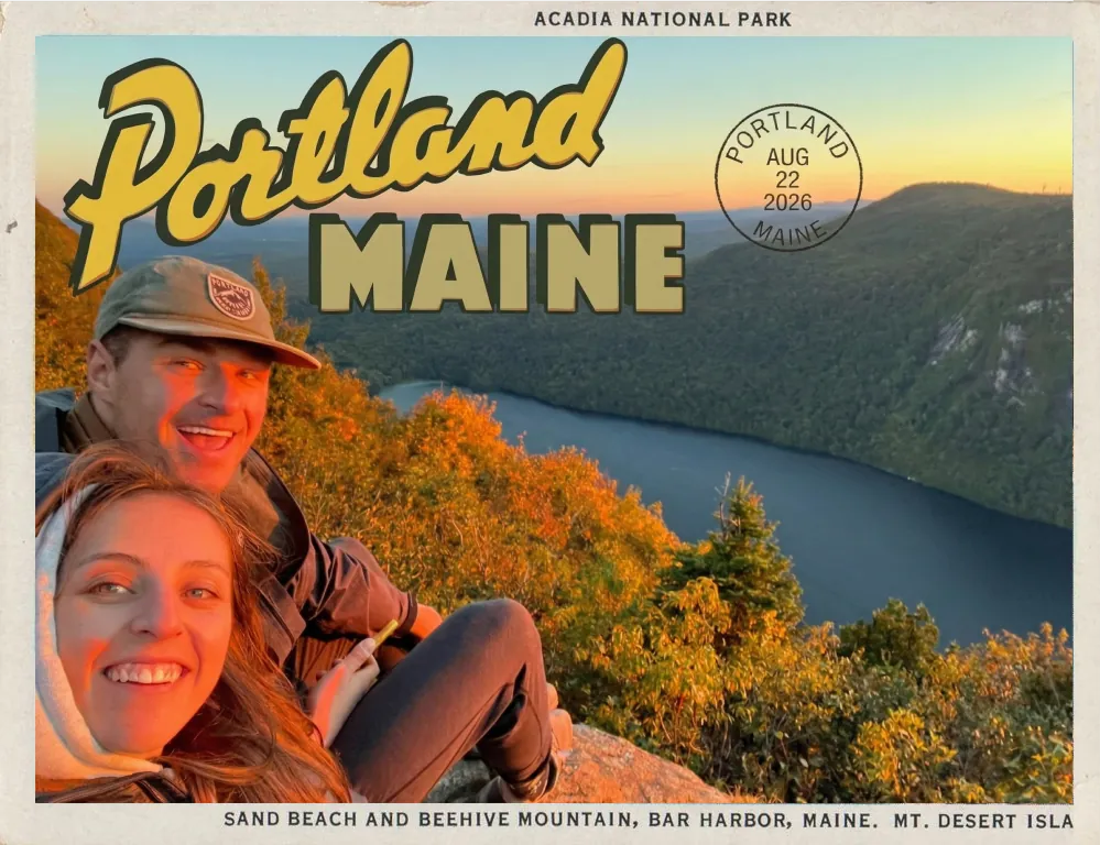 Nat and Ben in Portland, Maine
